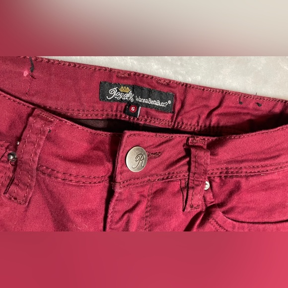 2/$20 Burgundy Jeans Size 6 - Picture 3 of 7